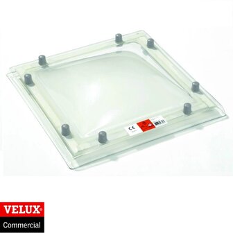 Lichtkoepel polycarbonaat driewandig dagmaat 100x100cm