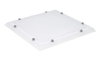 Lichtkoepel 55x55cm ventilatie inclusief opengaande opstand