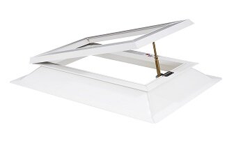 Lichtkoepel 100x100cm inclusief ventilerende dakopstand vanaf: