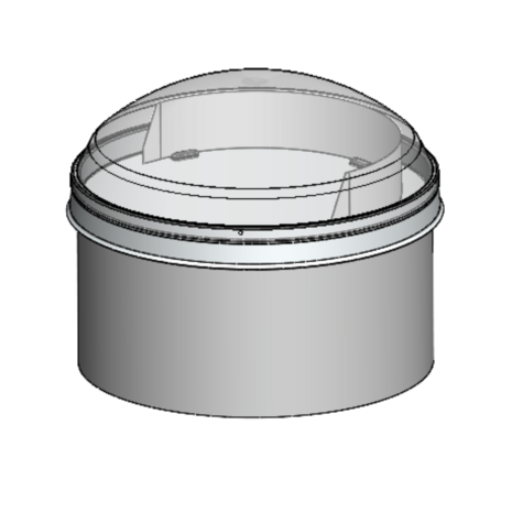 Solatube 160 DS buitenzijde voor zijgevel 25cm 