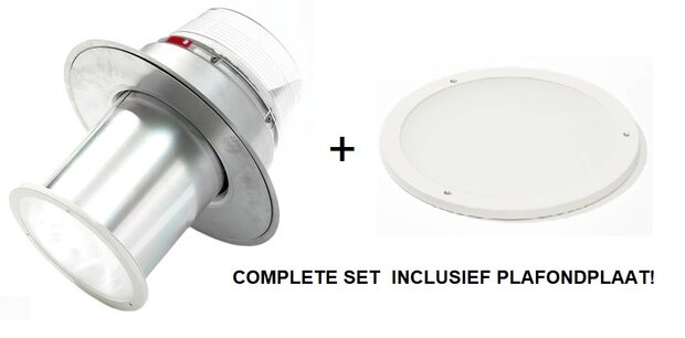 Velux daglichtbuis voor plat dak | 35cm rond | COMPLETE SET!