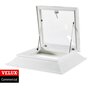 Dakbetreding &eacute;n ventilatie unit met lichtkoepel | 80x80cm 