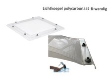lichtkoepel ISO zeswandig polycarbonaat dagmaat 40x40cm lichtkoepel ISO zeswandig polycarbonaat dagmaat 40x40cm