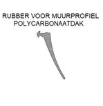 Los afdichtrubber voor muurprofiel KP15 polycarbonaatdak Los afdichtrubber voor muurprofiel KP15 polycarbonaatdak