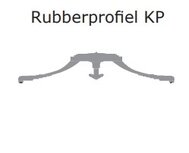 T-vormig afdekrubber voor KP profiel polycarbonaat 10 - 16mm dik T-vormig afdekrubber voor KP profiel polycarbonaat 10 - 16mm dik