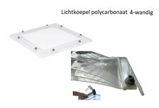 lichtkoepel vierwandig polycarbonaat 160x160cm lichtkoepel vierwandig polycarbonaat 160x160cm