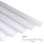 POLYCARBONAAT GOLFPLAAT 1-wandig F 177/51 lengte 122cm POLYCARBONAAT GOLFPLAAT 1-wandig F 177/51 lengte 122cm
