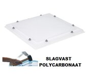 Lichtkoepel polycarbonaat enkelwandig dagmaat 40x40cm Lichtkoepel polycarbonaat enkelwandig dagmaat 40x40cm