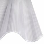 POLYCARBONAAT GOLFPLAAT 3-wandig OPAAL F 177/51 lengte 125cm POLYCARBONAAT GOLFPLAAT 3-wandig OPAAL F 177/51 lengte 125cm