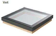 Velux platdakraam HR++ glas + geïsoleerde opstand | 100x100cm Velux platdakraam HR++ glas + geïsoleerde opstand | 100x100cm