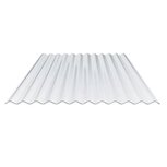 Golfplaat polycarbonaat | slagvast glashelder | 76/18 | 122x126cm Golfplaat polycarbonaat | slagvast glashelder | 76/18 | 122x126cm
